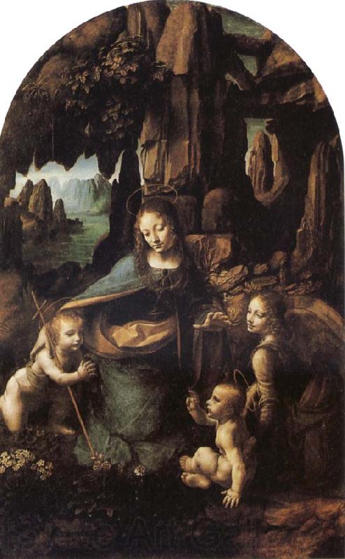 LEONARDO da Vinci Virgin of the Rocks Spain oil painting art